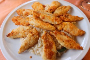 risotto al pesce persico